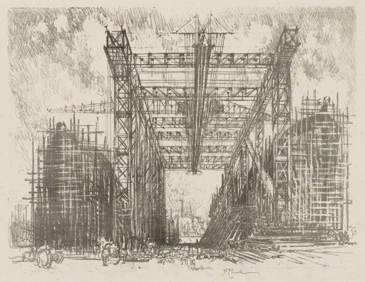 English War Work: The Gantry (A Merchant Shipyard)