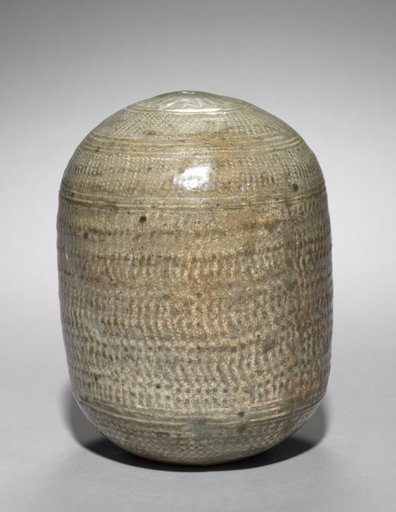 Wine Cask with Stamped Floral Decoration