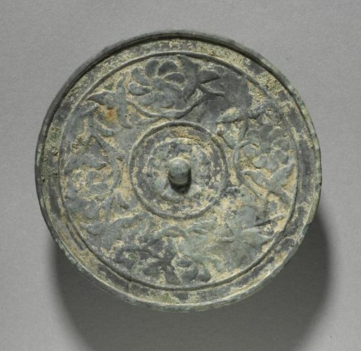 Mirror with Scroll Design