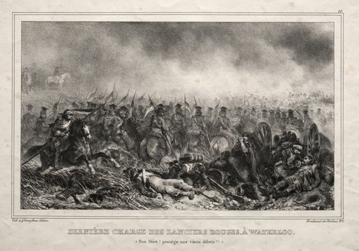 Dernière Charge des Lanciers Rouges à Waterloo