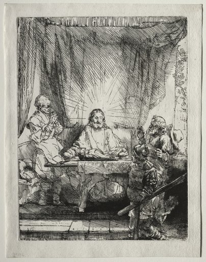 Christ at Emmaus: The Larger Plate