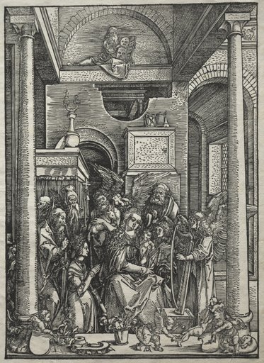 Life of the Virgin: Adoration of the Virgin and Child by Saints and Angels
