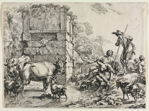 The Cow Drinking