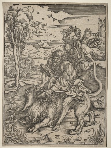 Samson Killing the Lion