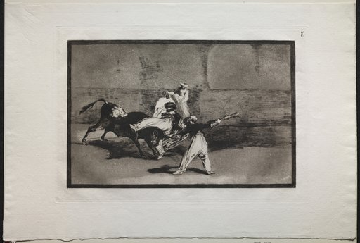 Bullfights: A Moor Caught by a Bull in the Ring