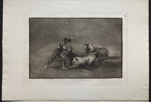 Bullfights: A Spanish Knight Kills the Bull After Having Lost His Horse