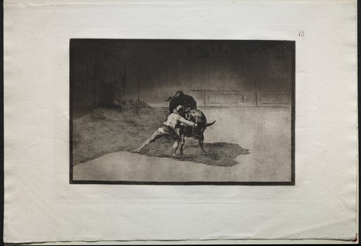 Bullfights: The Famous Martincho Places the Banderillas Playing the Bull with the Movement of his Body