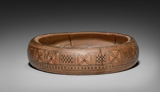 Geometric Horse Pyxis (Cylindrical Box)