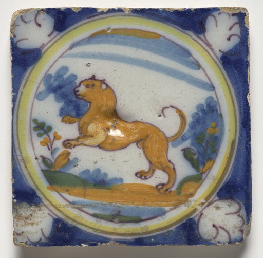 Wall Tile–Rampant Lion