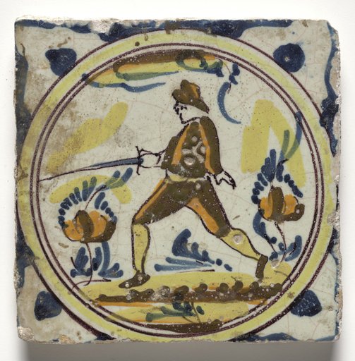 Wall Tile–Man with a Sword