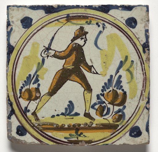Wall Tile–Man with a Sword