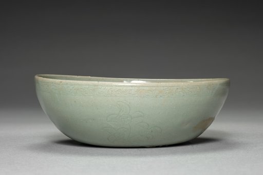 Dish with Incised Floral Design