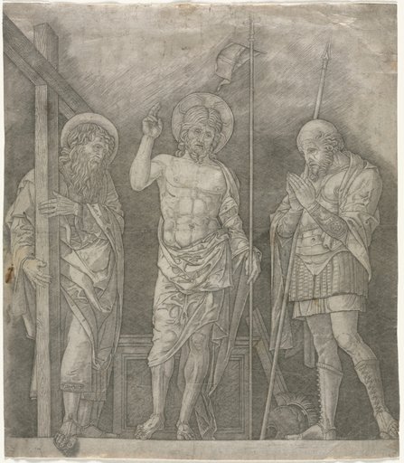 Risen Christ Between Saints Andrew and Longinus