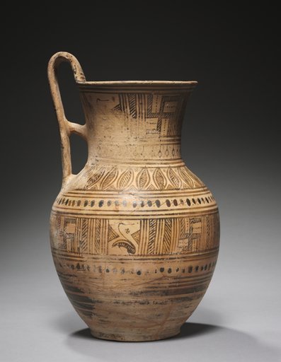 Geometric Pitcher: Swans