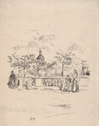 Pantheon from the Terrace of the Luxembourg Gardens