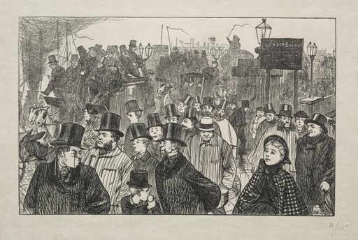 The Living Stream at London Bridge - On the Bridge