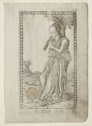 Euterpe (music, lyric poetry) (from the Tarocchi series D: Apollo and the Muses, #18)