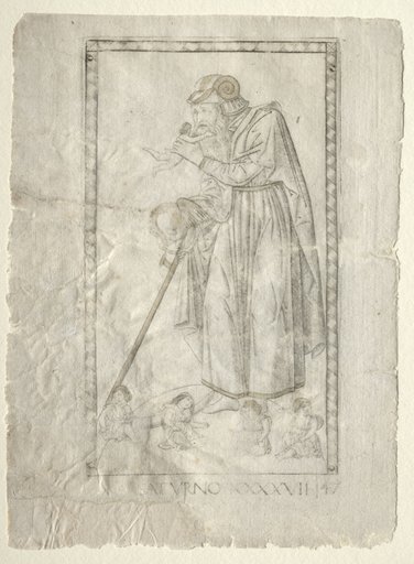 Saturn (from the Tarocchi, series A: Firmaments of the Universe, #47)