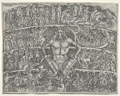 The Inferno According to Dante, after the Fresco in the Campo Santo at Pisa