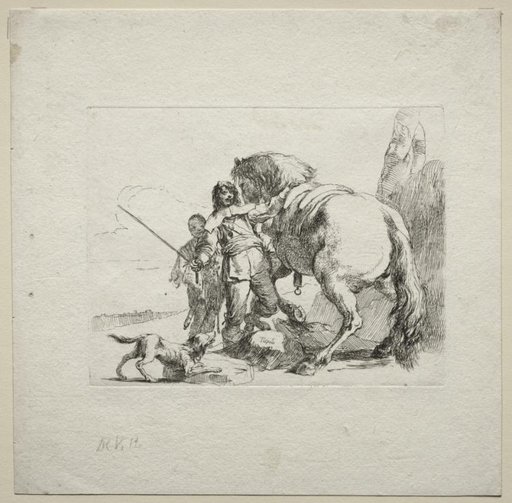 Various Caprices: The Cavalier Mounting his Horse