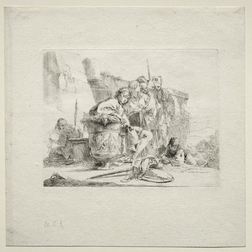 Various Caprices: The Young Man Seated, Leaning Against an Urn