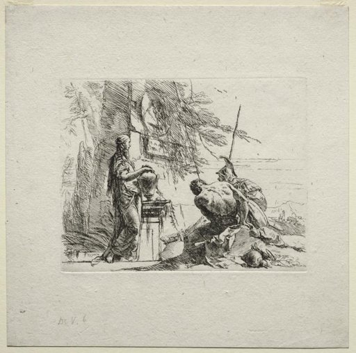 Various Caprices: The Woman Standing with Hands on a Vase