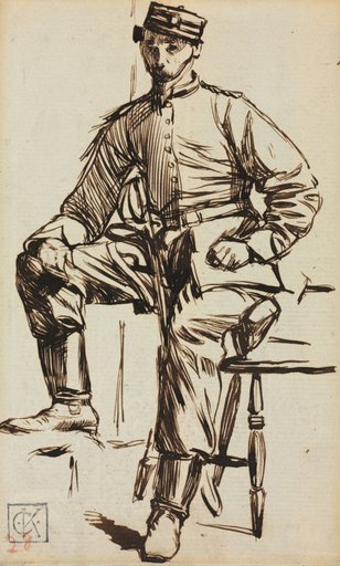 Charles Keene as a Volunteer