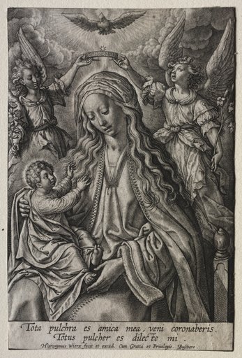 Virgin Crowned by Two Angels