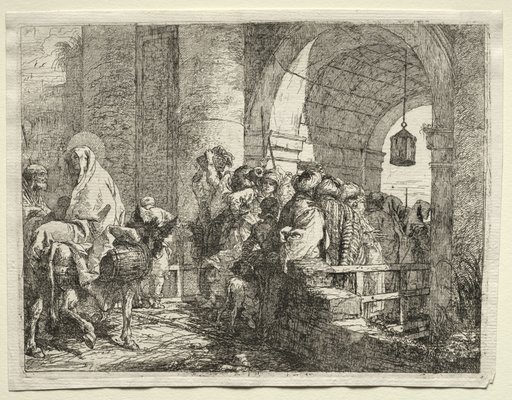 Flight into Egypt: The Holy Family Passing under an Arch