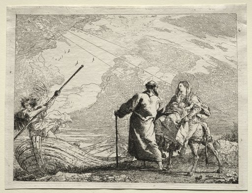 Flight into Egypt: The Holy Family Arriving at the Bank of the River