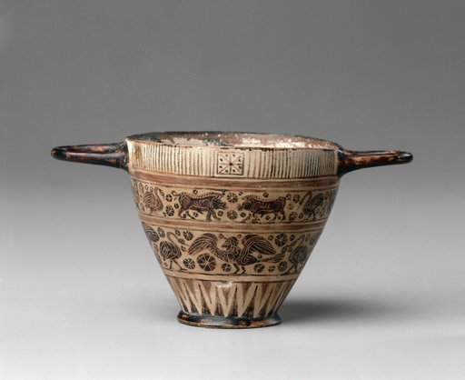 Black-Figure Kotyle (Drinking Cup): Animal Friezes