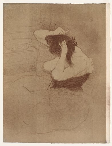 Elles: Woman Combing Her Hair