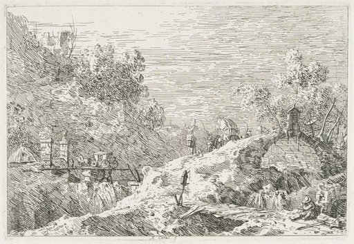 Views: Mountain Landscape with Five Bridges