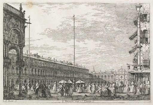 Views: The Procurator's Palace and the Church of St. Géminien, Venice