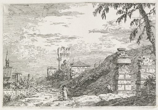 Views: Two Ruined Pillars
