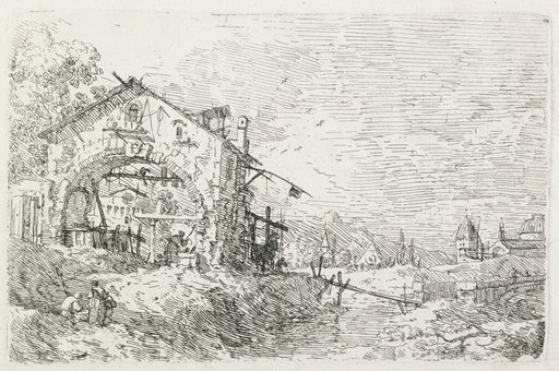 Views: A Woman Drawing Water under an Arch