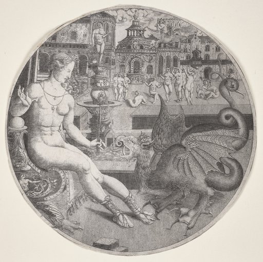 Naked Woman and a Dragon
