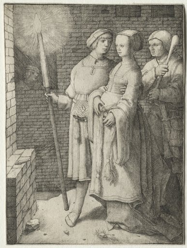 The Man with the Torch and a Woman Followed by a Fool