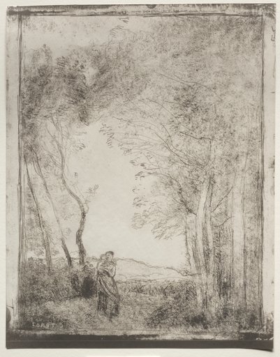 A Young Mother at the Entrance of a Wood