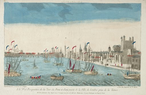 View of London Bridge and Tower