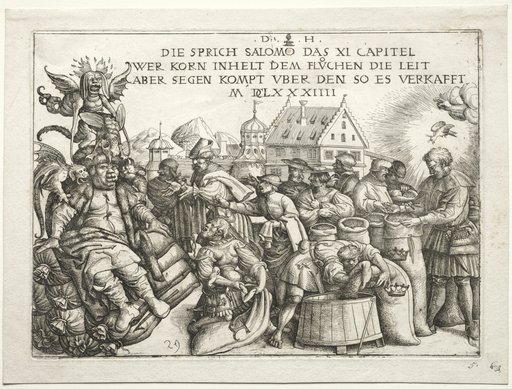 Illustration to proverbs XI (The Hoarders of Grain)