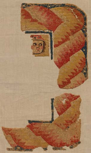 Fragment, Probably an Ornament from a Large Curtain