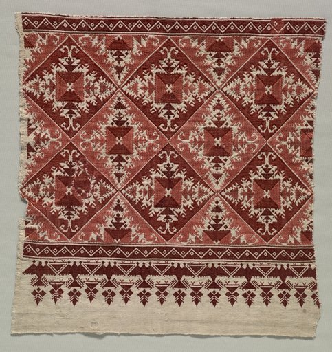 Part of a Bed Curtain or Pillow Case