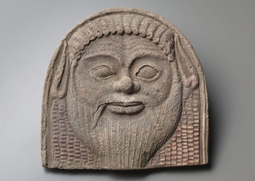 Antefix with Satyr Face