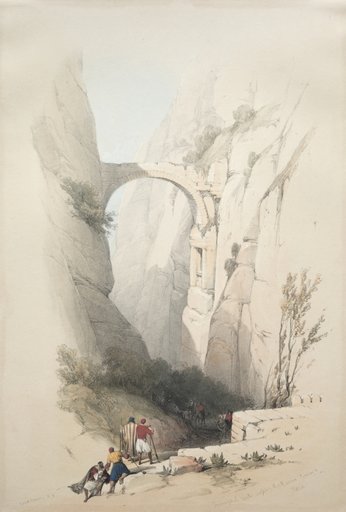 Triumphal Arch Crossing the Ravine Leading to Petra