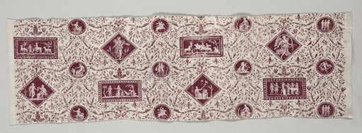 Strip of Copperplate Printed Cotton