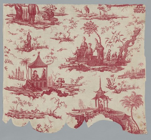 Fragment of Copperplate Printed Cotton