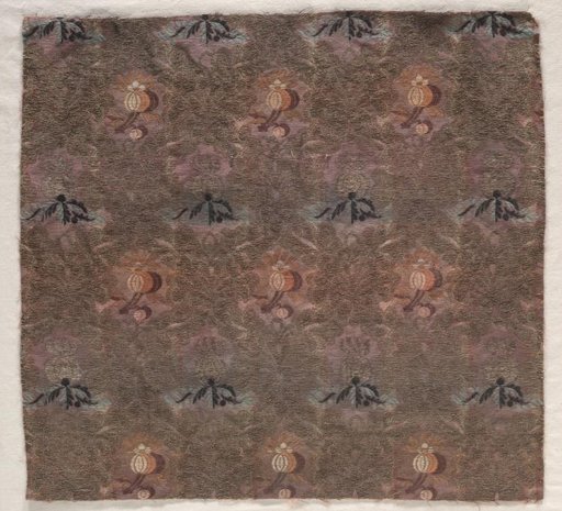 Brocade with Design of Fruit Sprays and Leafy Scrolls
