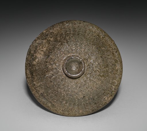 Burial Urn with Stamped Design (lid)