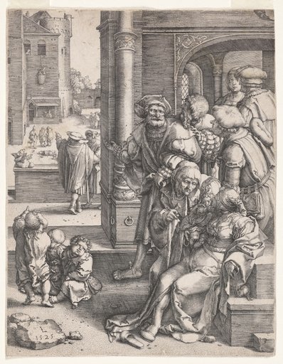 The Poet Virgil Suspended in a Basket